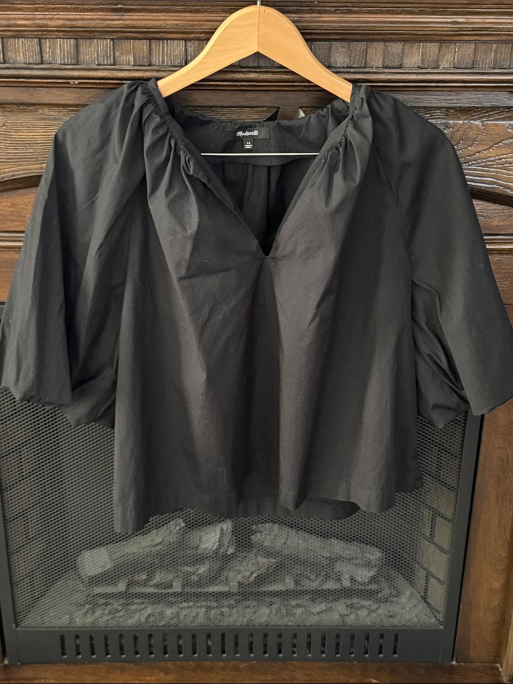Madewell Bubble Sleeve Cotton Top